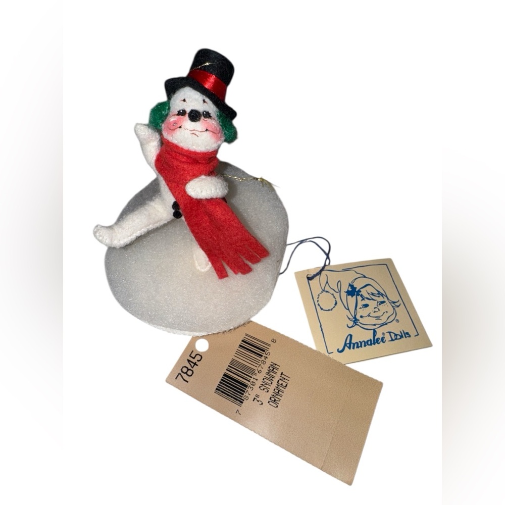 1996 Vintage Annalee 3” Snowman Ornament